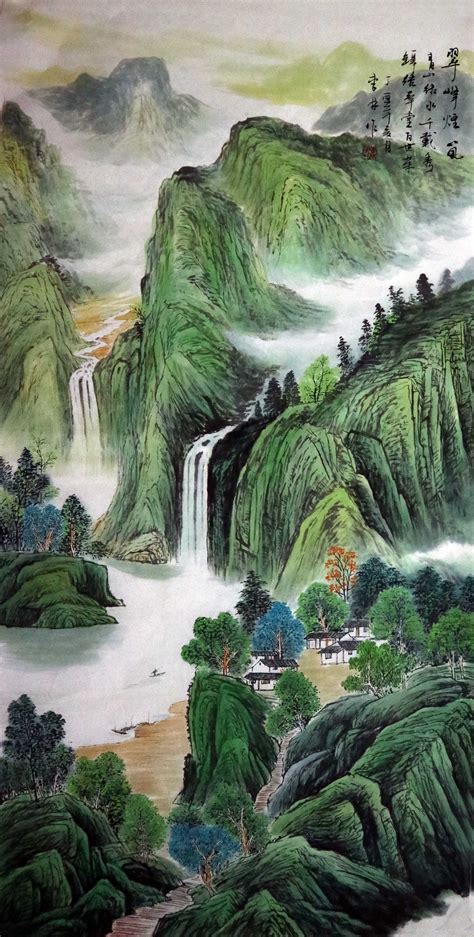 山水画 风水|山水画的风水与龙脉